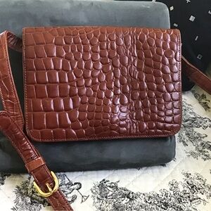 Excellent condition, never used, genuine Talbots, leather crossbody bag!